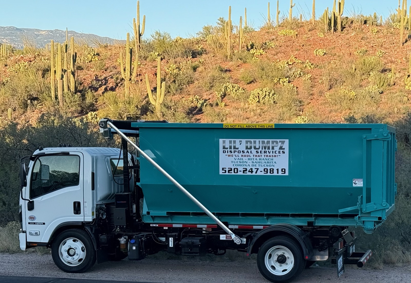 SE Tucson Dumpster Service Rolloff Rental for home, business or contractors.  Hauling for landscape and home renovation, move out debris and other light hauling.